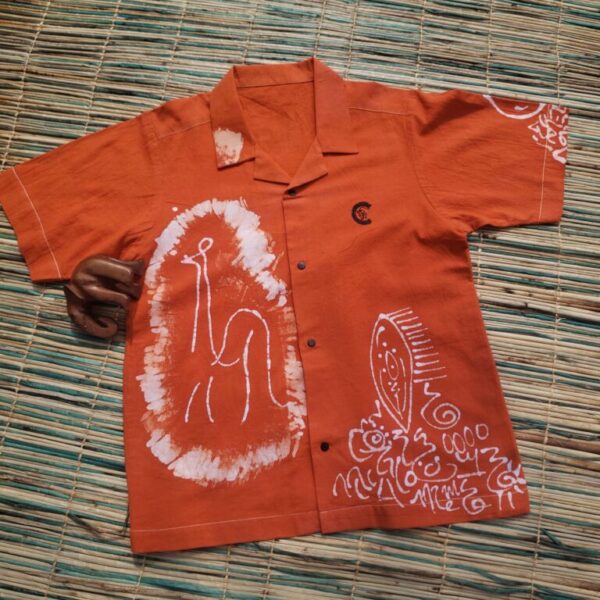 Vintage batik doodle shirt