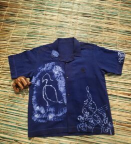 Vintage batik doodle shirt