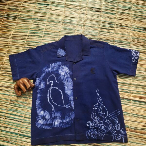 Vintage batik doodle shirt