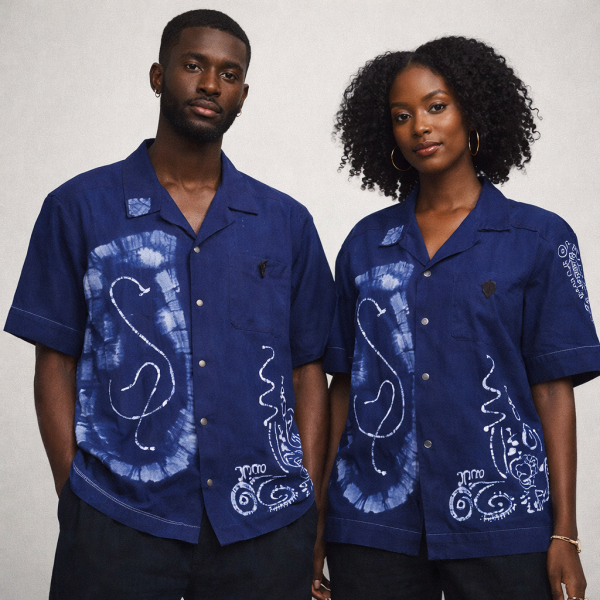 Swan Vintage batik doodle shirt