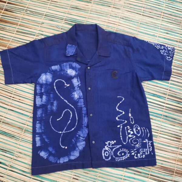 Vintage batik doodle shirt