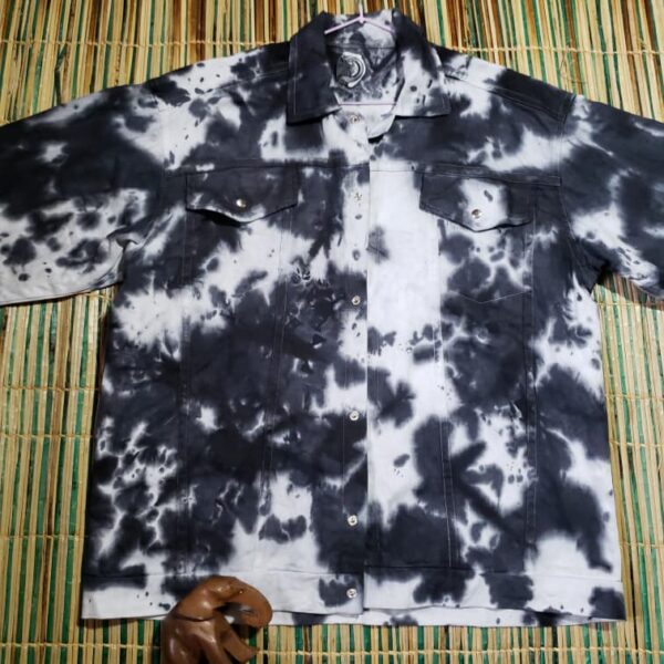 Panda theme Adire jacket