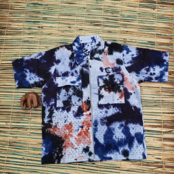 Short sleeve Adire Jacket