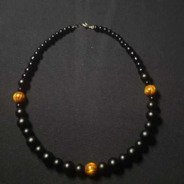 Black Eyes Beaded Neckpiece
