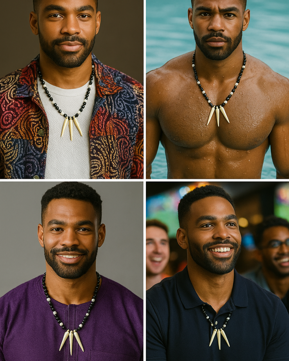 3 tusk neck peice - Image 2